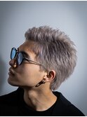 メンズショート　メンズカット　ブリーチカラー　表参道