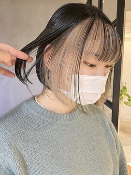エリマバイフィフス 調布(elima by fifth) インナーカラーイヤリングカラーダブルカラーケアブリーチ前髪