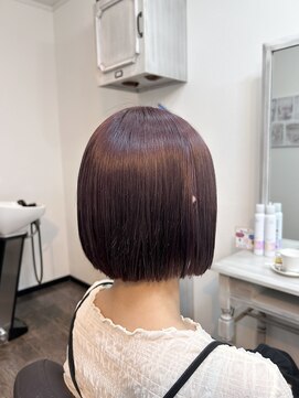 エルベ  茨大前店(elve) ミニボブ × ピンクラベンダー