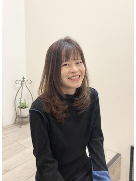 アルジャーノン 来住店(ALGERNON) #レイヤー#ふんわり#ゆるふわ#アッシュ#ベージュ