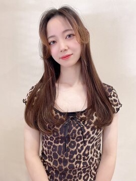 イーストハムアール(EAST HAM r) 顔まわりレイヤー/ロング/明るめブラウン