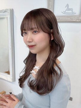 ミミバイカシュカシュ(mimi by cache cache) 春のちゅるんミルクティーブラウンカラー