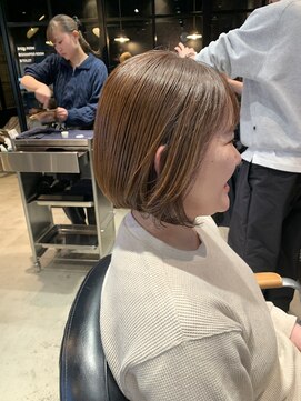 オーガニック アトリエ 大宮(organic+atelier) 髪質改善カラーハイライトグレージュ白髪染め30代40代50代