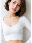 大人かっこいいロブヘア