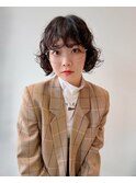 ウェーブパーマウルフレイヤーカットボブパーマ