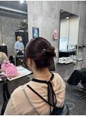 ヘアセット お呼ばれアレンジ カチモリヘア