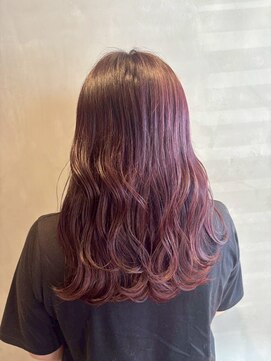 エスケープ トゥ ボナ(ESCAPE to bona.) 艶やかな深みが大人っぽい◎カシスウェーブ/コテ巻き/ブリーチ