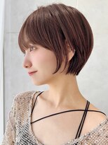 セイドット オモテサンドウ(Say. omotesando)&nbsp;ショートボブレイヤーショートモーヴピンクローズブラウン韓国風