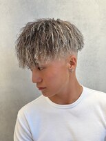 ルースト 西院店(ROOST)&nbsp;MEN’S HAIR/ツイストスパイラル/ホワイトハイライト/西院/眉毛