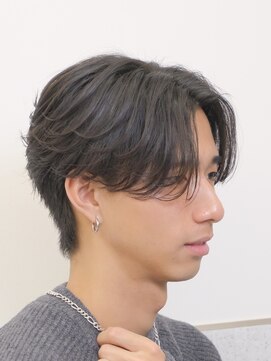 ビカムメンズヘアー 栄店(become men's hair) 曲がる縮毛矯正ニュアンスパーマフェザーパーマ