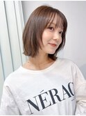 ボブ ボブレイヤー 顔まわり レイヤー ナチュラル カジュアル