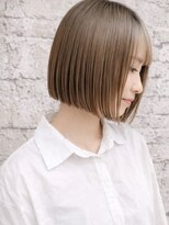 フラッグ バイ ヘッドライト 名古屋金山店(FLAG by HEADLIGHT)&nbsp;韓国風レイヤー/外ハネくびれ/ミディアムレイヤー/ぱっつん前髪