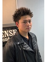 ハイセンス セカンド(HISENSE second)&nbsp;クセ毛風ナチュラルピンパーマスパイキーショート【Ko-dai】