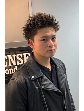 ハイセンス セカンド(HISENSE second) クセ毛風ナチュラルピンパーマスパイキーショート【Ko-dai】