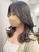シベルバレー 横浜(sibell) ミディアムレイヤーカット顔周りレイヤーハッシュカット韓国