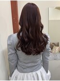 〈浅草 半個室〉ピンクブラウン×ロングウェーブ