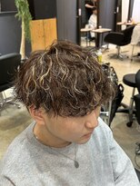 ラテ 伊勢崎(LATTE)&nbsp;波巻きパーマ×メッシュ