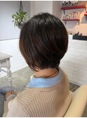 朝ラク前下がりショートボブ♪