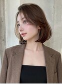 透明感ブラウン×美フォルムボブ