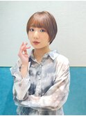 ハンサムショート/丸みショートボブ/20代30代40代50代/顔周り