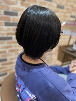 スペックホルダー(Spec Holder) 暗めカラーウルフカット11.16