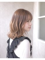 ジールサロン つくば本店&nbsp;【ブリーチ無し】透明感アッシュベージュカラー／10代20代30代