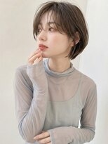 オレンジペコ(orange peco)&nbsp;シアーグレージュ ベージュカラー レイヤーカット ボブ 髪質改善