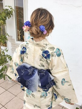 コジック ヘアアンドアイ(Cogic hair & eye) 10代20代和装イベントヘアセットモテ愛されヘアツイストシニヨン