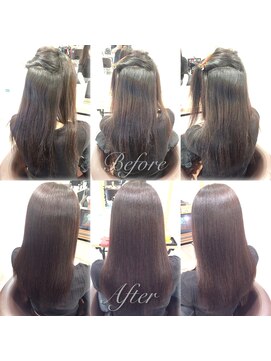 ノーブロー 酸性縮毛矯正専門技師(No.Blow) 名古屋の酸性縮毛矯正。エアリーな柔らかさで美しい美髪矯正