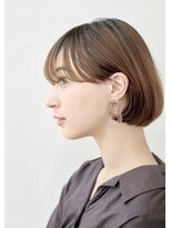 トリッカ 銀座(tricca)&nbsp;艶感/透明感カラー/フルバング/リップラインボブ