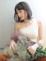 ビーチ(BEACH)&nbsp;ボブルフ×濡れ髪レイヤーミディアムオレンジブラウン