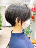 アヴァロン(AVALON)&nbsp;【30代40代】横顔美人な絶壁解消ショートパーマ「永田カズヤ」