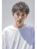 小久保styleアッシュパープルブルーグレージュスマートマッシュ