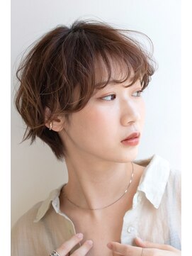 クシュ 所沢東口店(kusyu...) ボブショート/ブルーシルバー/チャコールグレーシースルーバンク