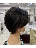 ふんわりやわらかショートボブ