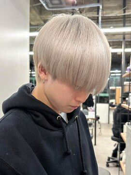 エルマーク(L-MARK) ダブルカラースパイラルパーマツイストパーマフェード短髪