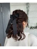 ハーフアップ