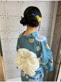 ヘアセット＋浴衣着付け