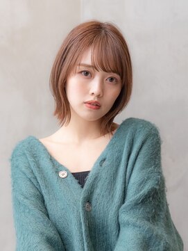 オースティン 調布アミックス(AUSTIN) 大人かわいい前髪セシルカットココアブラウンフリンジウェーブ