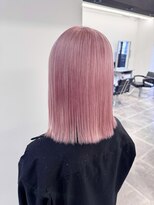 ペレ 栄店(PELE)&nbsp;切りっぱなしボブ/エアリーロング/美髪/ピンクブラウン/栄