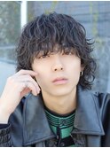 ウェーブミディアムウルフ/アッシュブラック