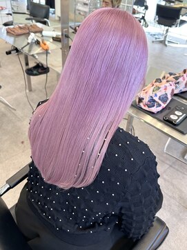 サンクプロジェクト(cinq PROJECT) 韓国風顔周りレイヤーカットミルクティーベージュブラウンカラー