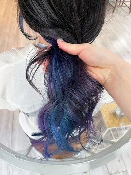ミニム ヘアー(minim hair) 【minim×岩田】寒色ユニコーンカラー