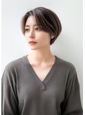 前髪なしショートヘア　30代　#11［＃渋谷駅＃韓国＃髪質改善］