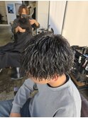 縦落ちツイスパツイストスパイラルメンズカット