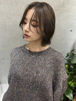 サンド 大阪梅田(sand)&nbsp;@haru__sand ボブルフ/黒髪/ネビージュ/小顔/ワンレン/大阪梅田