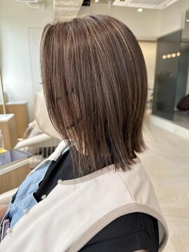 コンティロミー(CONTI ROMMY.) 外はねボブ/ハイライト/髪質改善/パッツンボブ/酸性ストレート/