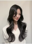 くびれヘア/韓国ヘア/レイヤーカット/顔まわり/谷町四丁目