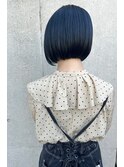 植田まい＊前下がりボブ×ブルーブラック
