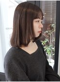 ミディアムレイヤー/顔まわりレイヤー/姫カットレイヤー